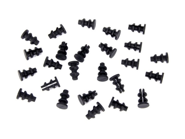 SRAM Blindstopfen Gummi, schwarz SB-verpackt, für Ø 5,7 - 6 mm, Packung zu 25 Stück