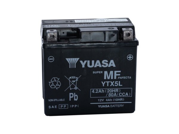 Batterie "YTX5L-BS" ETN: 504 012 003 Yuasa, MTF, wa