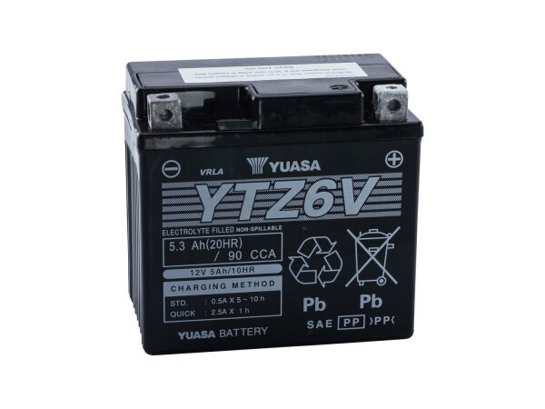 Batterie "YTZ6V" Yuasa, MTF, wa