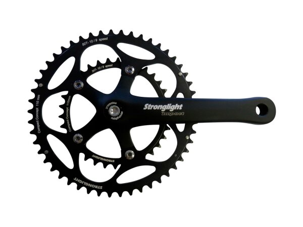 STRONGLIGHT Kettenradgarnitur "Impact Co 34 / 50 Zähne, 175 mm Kurbellänge, schwarz