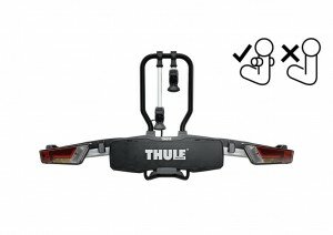 THULE Heckträger "EasyFold XT 3" Für 3 F Ausführung: Fix4Bike (Kupplungsgehäuse mit exakter Passform für Fix4Bike Anhängekupplungen)