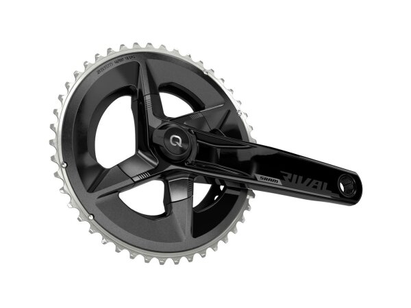 SRAM Kettenradgarnitur Powermeter "Rival 33 / 46 Zähne, 172,5 mm Kurbellänge, Kettenlinie 45 mm, Lochkreis 107 mm