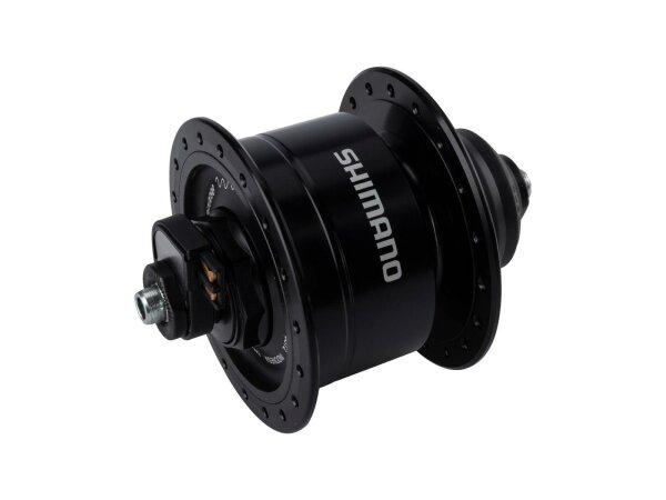 SHIMANO Nabendynamo "DH3D72" Für Scheibenbremse Ce 36 Loch, schwa