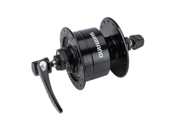 SHIMANO Nabendynamo "DH3N72" Hohlachse 6 32 Loch, schwarz