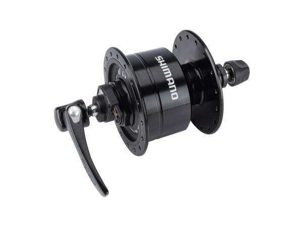 SHIMANO Nabendynamo "DH3N72" Hohlachse 6 V / 3 W,  32 Loch, schwa