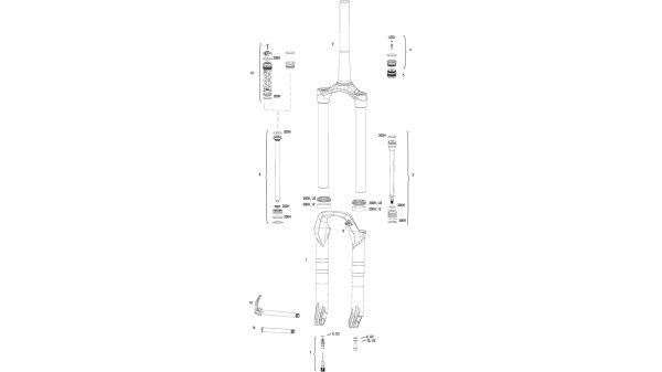 ROCKSHOX Federeinheit "Solo Air" 120 mm