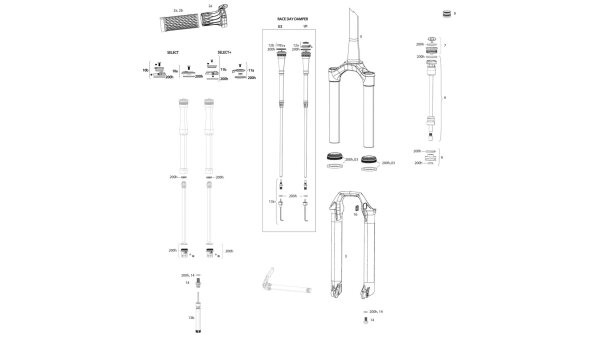 ROCKSHOX Federgabel SID Select / Select+ / Ultimat Charger RL, fü