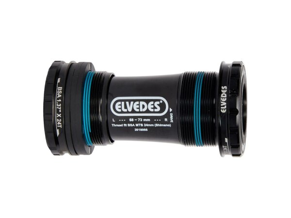 ELVEDES Innenlager "Thread Fit" BSA-Gewi 68-73 mm Gehäusebreite, 24 mm Shimano MTB