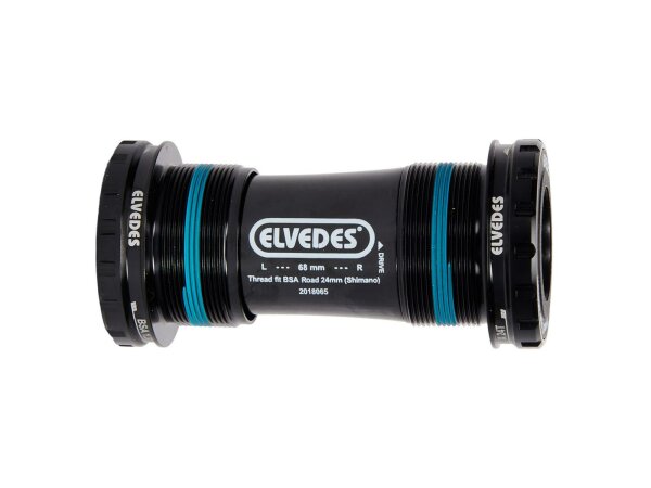 ELVEDES Innenlager "Thread Fit" BSA-Gewi 68 mm Gehäusebreite, 24 mm Shimano Road