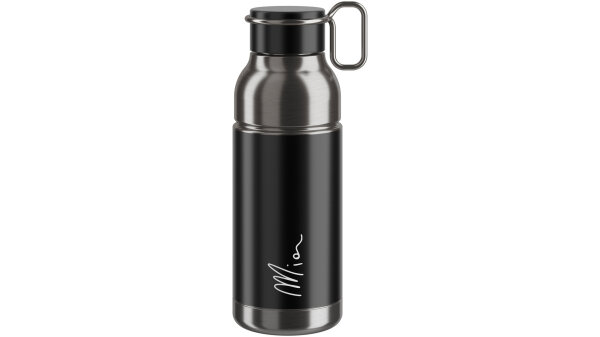 ELITE Trinkflasche "Mia Inox" SB-verpack schwarz / silber