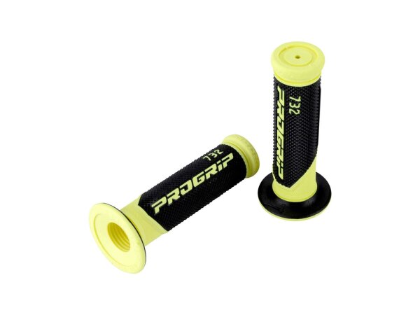 PROGRIP Griffgummi "732" Typ: Road, Scooter, 2 Kom gelb / schwarz