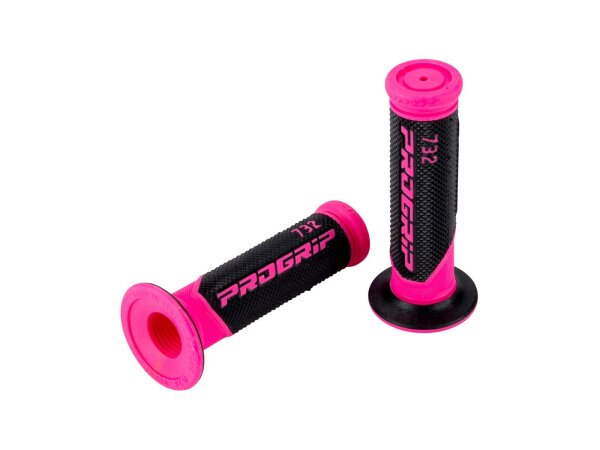 PROGRIP Griffgummi "732" Typ: Road, Scoo fuxia / schwarz fluo, geschlossen