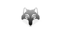 REFLECTIVE BERLIN Reflexaufkleber "Decal Wolf, grau