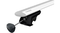 THULE Befestigungssystem Fußsätze und Be # 710410, Fußsatz Evo Raised Rail (Model 2021) Für Thule Evo Dachträgersystem, für Fahrzeuge mit erhöhter Dachreling, mit Gummibeschichtung zum Schutz der der Dachreling, max. Zuladung: 100 kg