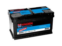 HAGEN Starterbatterie Für PKW, DIN, 12 V "58003...