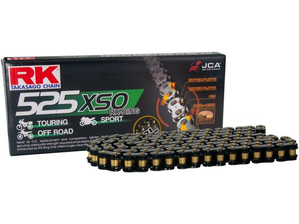 RK Kette BL525XSO Black Sale (5/8x5/16) RX-Ring Ke 124 Glieder Ho