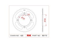 RK Kettenrad "2173" 420, Stahl 60 Zähne