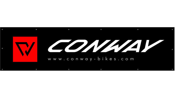 CONWAY Banner "Mesh" Polyesterbanner aus 270 x 80 cm