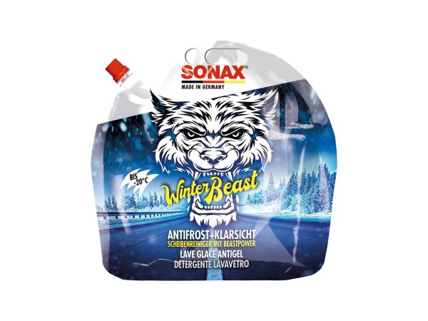 SONAX Scheibenfrostschutz "WinterBeast A 3 l Standbodenbeutel