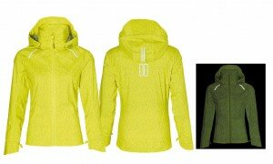 Fahrrad Regenjacke Basil Skane HiVis neon yellow, Gr. XS, Damen