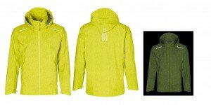 Fahrrad Regenjacke Basil Skane HiVis neon yellow, Gr. S, Herren