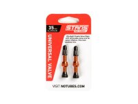 STANS NOTUBES Ventil SB-verpackt, Alumi 35 mm, orange