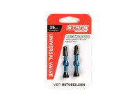 STANS NOTUBES Ventil SB-verpackt, Alumi 35 mm, blau