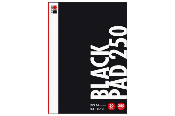 MARABU Black Pad 250 g/m² DIN A4