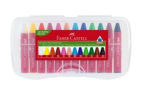 FABER CASTELL Wachsmalkreide Jumbo 12er Kunststoffetui