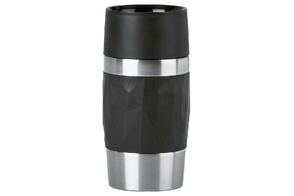 EMSA Isolierbecher Travel Mug Compact 0,3l Manschette schwarz