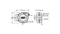 HAZET Druckluftschlauchaufroller 9040N-13, Hybrid Polymer-Sc