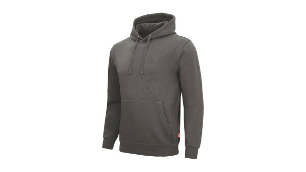 NITRAS Kapuzenpullover "Motion Tex Light" Baumwoll grau, Gr. M