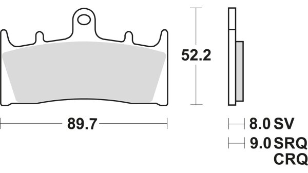 TRW Bremsbelag "MCB 659" Satz Typ TRQ Sinter