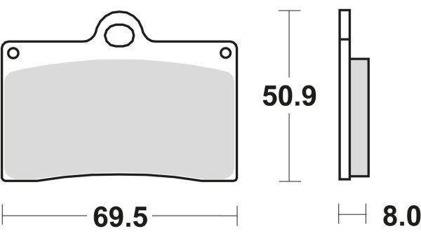 TRW Bremsbelag "MCB 540" Satz Typ TRQ Sinter