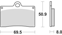 TRW Bremsbelag "MCB 540" Satz Typ TRQ...