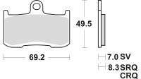 TRW Bremsbelag "MCB 737" Satz Typ TRQ...