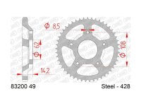AFAM Kettenrad "83200" 428, Stahl 49 Zähne