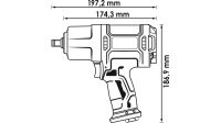 VIGOR Schlagschrauber V4800N, Druckluft, Antrieb 1/2