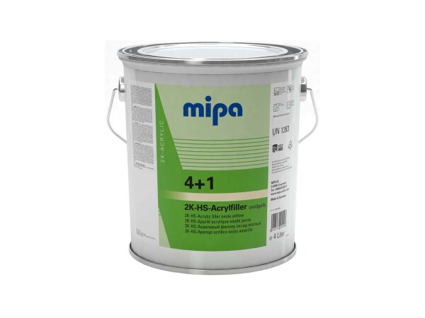 MIPA Grundierfiller "4+1 Acrylfiller HS" 4 l Eimer, oxidgelb