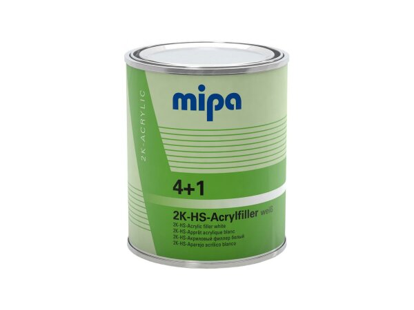 MIPA Grundierfiller "4+1 Acrylfiller HS" 1 l Dose, weiß