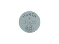 VARTA Batterie Knopfzelle, im Blister, f CR2025 (3 V, 170 mAh), Lithium Ø 20 mm, Höhe 2,5 mm, 1er Blister