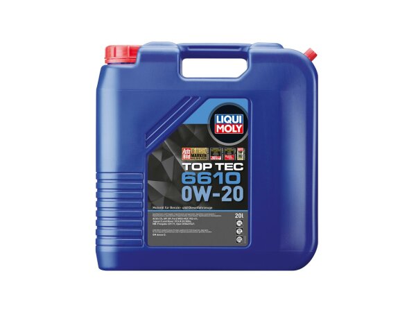 LIQUI MOLY Motoröl "Top Tec 6610" SAE 0W 20 l Kanister