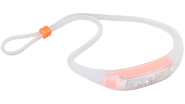 KNOG LED-Stirnleuchte "Quokka Run 150" V transparent / coral