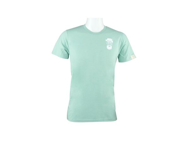 EXCELSIOR T-Shirt 100 % Baumwolle, klass Herren, dusty mint, Gr. L