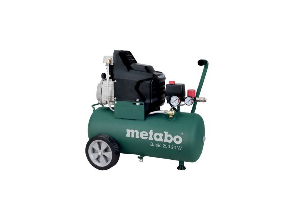 METABO Kompressor "Basic 250-24 W" Ölgeschmierter  grün / schwarz