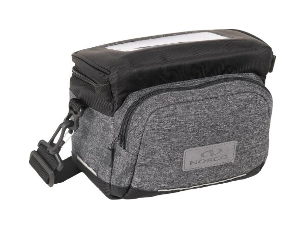 NORCO Lenkertasche "Ashby" Volumen: 5 l, grau / schwarz