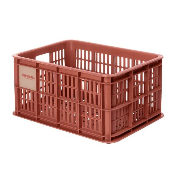 BASIL V.R.-Korb "Crate S" Kunststoff, Volumen: 17  terra red