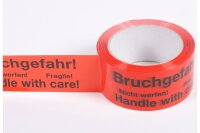 RNK Packband Bruchgefahr Signalklebeband 50mm 66m...