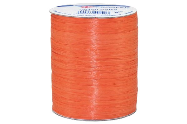 PATTBERG Raffia-Bastband Rayon 100m tangerine Rolle