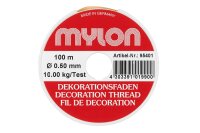 MYLON Dekorationsfaden 100m Ø0,5mm transparent auf...